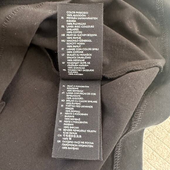 COS Women's Black Long Sleeves Round Neck T-Shirt 100% Cotton Size US M - Picture 10 of 10